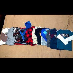 Bundle of boys shirts size 4-5